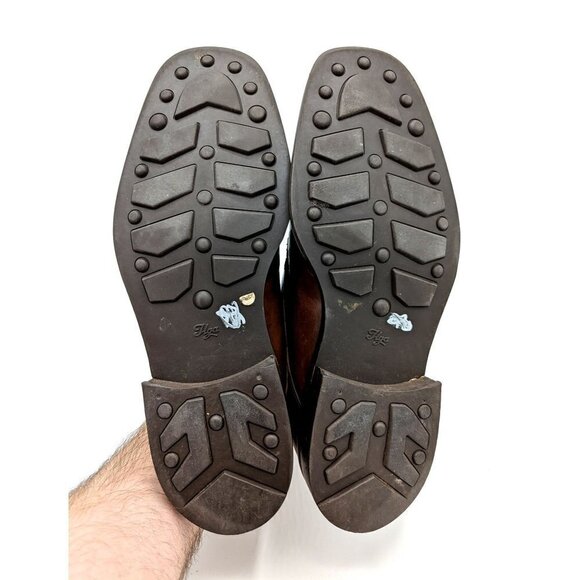 Men's Mezlan 'Pompei' Dark Brown Leather Oxford Derby Lace Up Shoes Size 10 M - Picture 6 of 8